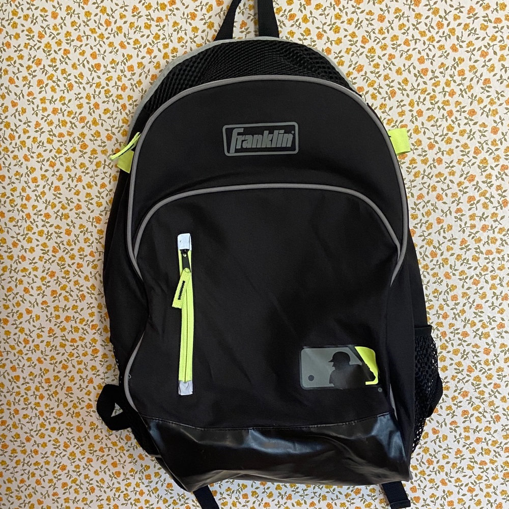 Franklin Black Backpack with Neon Accents